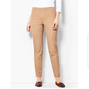 Talbots Hollywood Tan Flat Front Pants